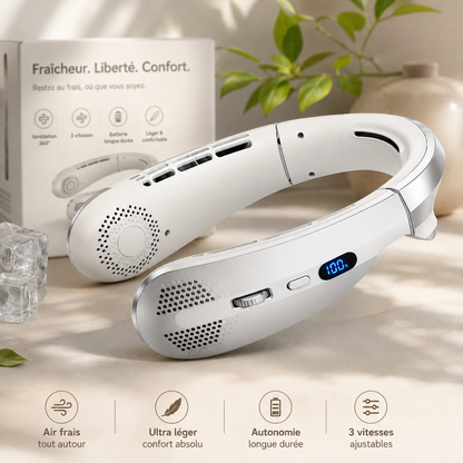 Ventilateur cou portable 8000mAh