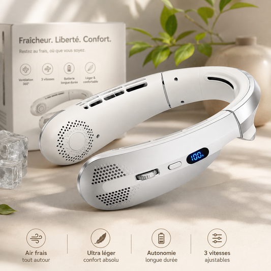 Ventilateur cou portable 8000mAh